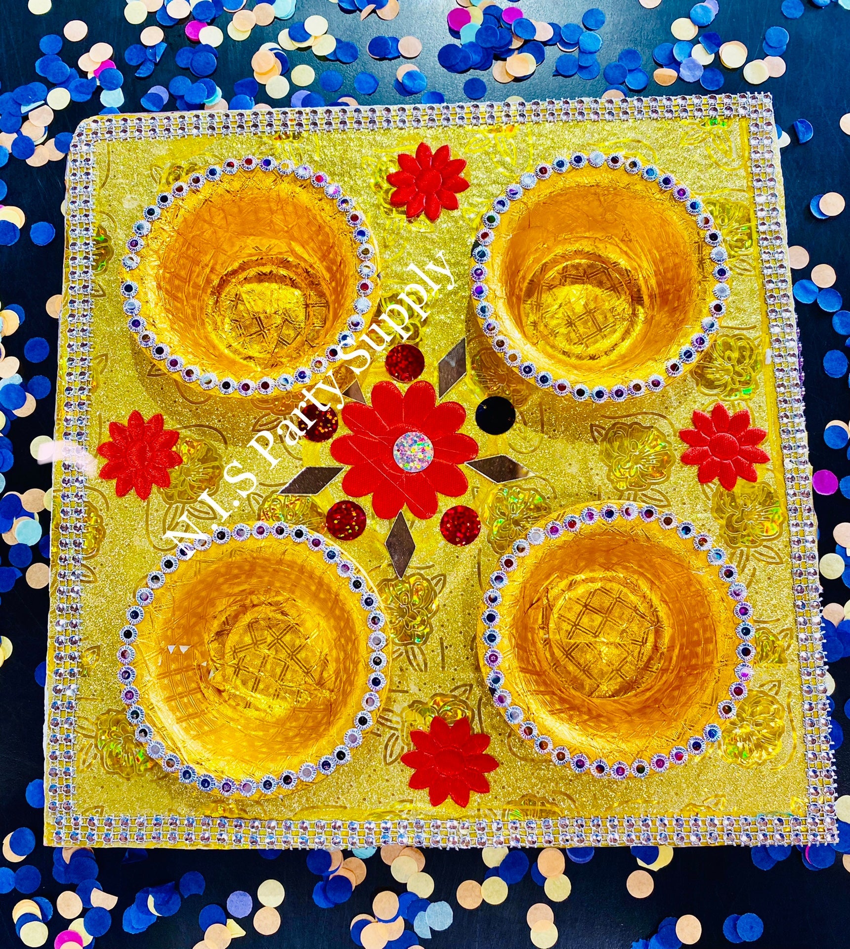 Thali Photo Square Buy Decoration Thali Square 4 section Brisbane, Logan, Gold Coast ...