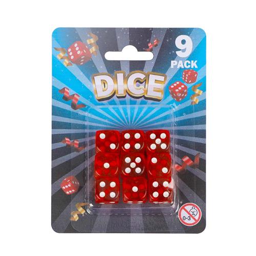 Dice Casino Pack of 9 NIS Packaging & Party Supply