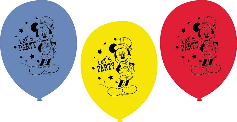 Disney Mickey Carnival Printed 30cm Latex Balloons NIS Packaging & Party Supply