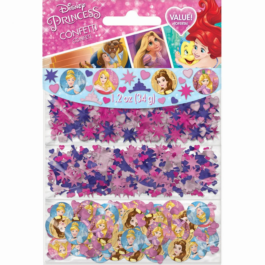 Disney Princess Dream Big Value Confetti 34g NIS Packaging & Party Supply