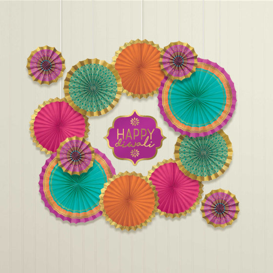 Diwali Paper Fans Decorating Kit NIS Packaging & Party Supply