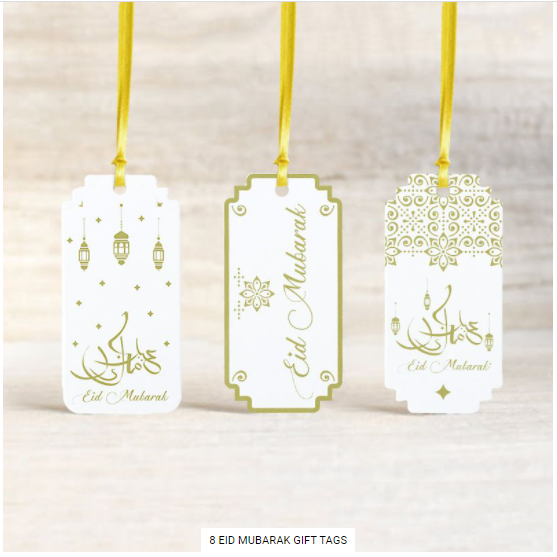 Buy EID MUBARAK Tags at NIS Packaging & Party Supply Brisbane, Logan, Gold Coast, Sydney, Melbourne, Australia