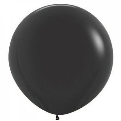 FASHION BLACK 90cm Latex Balloons, 3PK Sempertex NIS Packaging & Party Supply