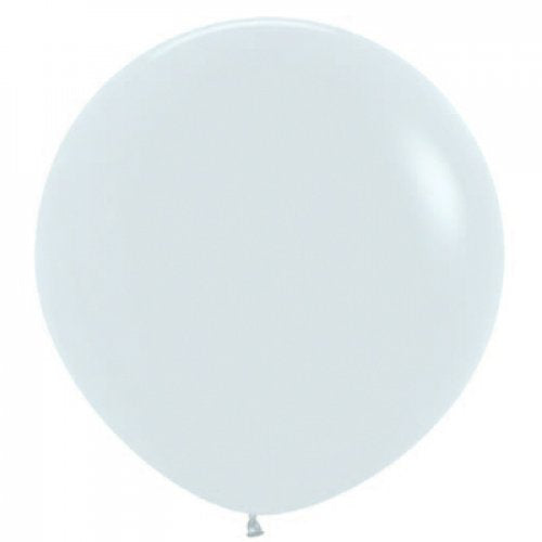FASHION WHITE 90cm Latex Balloons, 3PK NIS Packaging & Party Supply