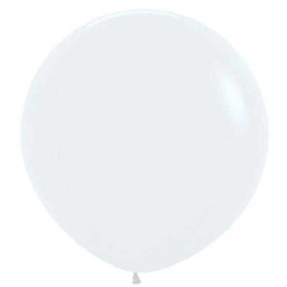 FASHION WHITE 90cm Latex Balloons, 3PK Sempertex NIS Packaging & Party Supply