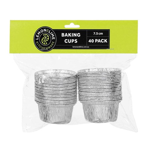 FOIL BAKING CUPS 40PK 7.5CM NIS Packaging & Party Supply