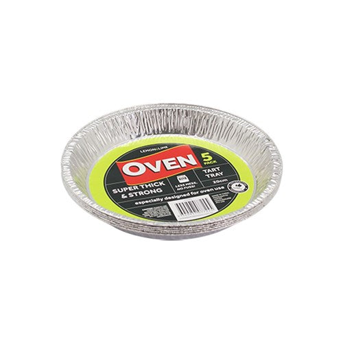 FOIL TART TRAY 5PK 20CM NIS Packaging & Party Supply