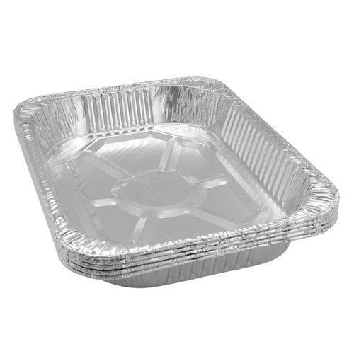 FOIL TRAY LARGE VALUE 5PK 45.5X34X6.5CM NIS Packaging & Party Supply