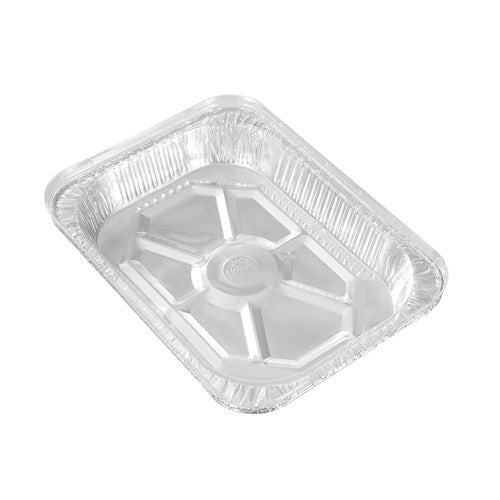 FOIL TRAY LGE W/ PLASTIC LID 45X35X6.4.CM 2PK NIS Packaging & Party Supply