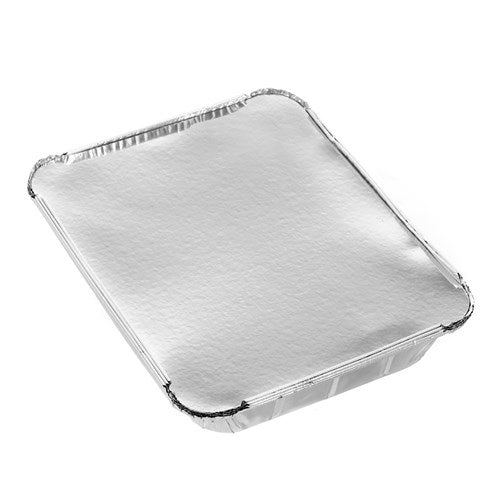 FOIL TRAY W/ LID  32X26X5.5CM 4PK NIS Packaging & Party Supply