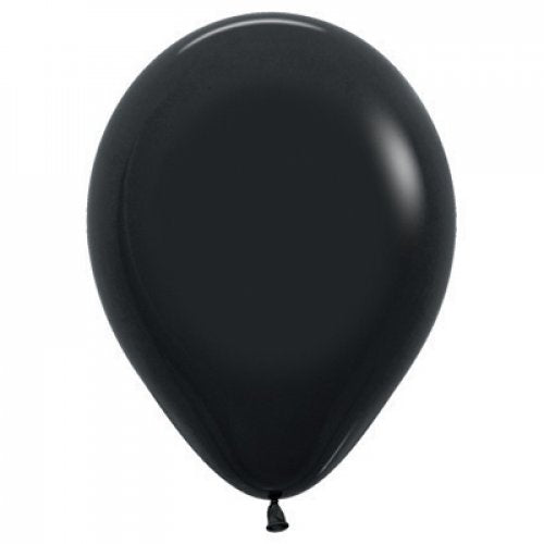 Fash Black (080) 12cm Sempertex Balloons Bag 100 NIS Packaging & Party Supply