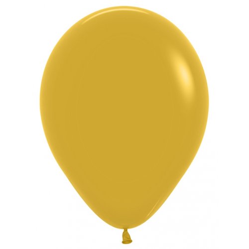 Fashion Mustard (023) 12cm Sempertex Balloons Bag 100 NIS Packaging & Party Supply