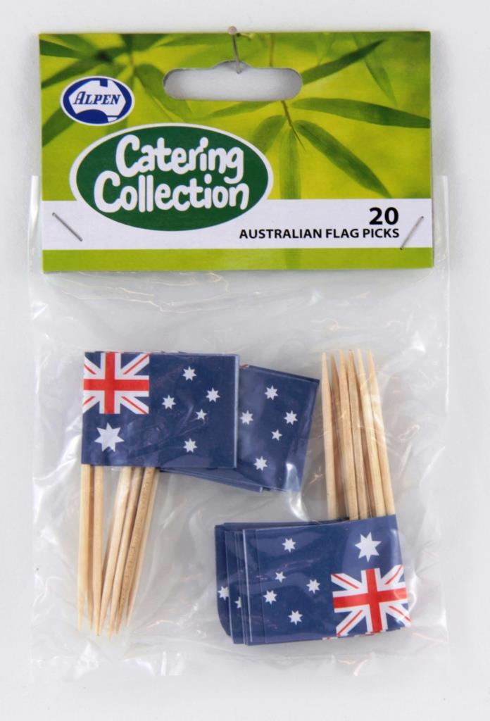 Flagpicks Australia Pack 20 NIS Packaging & Party Supply