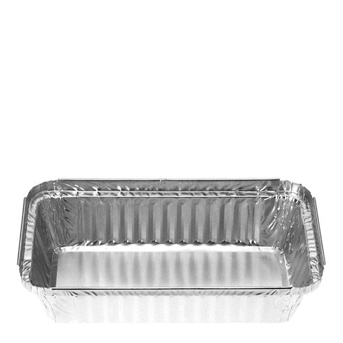 Foil Container Rectangular Takeaway Silver 19 Oz 540ml NIS Packaging & Party Supply