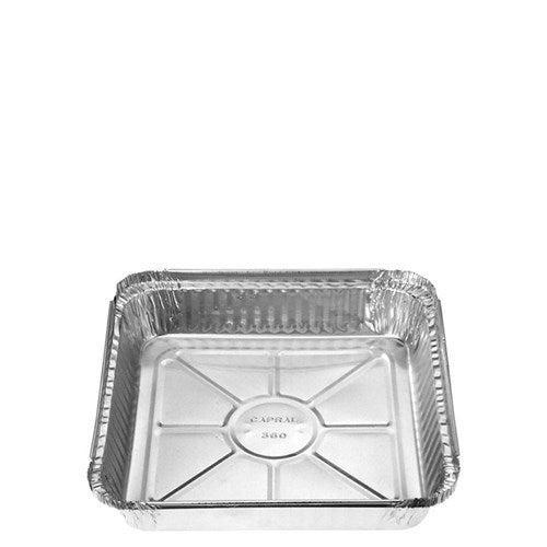 Foil Container Square Catering Silver Large 1500ml 100pk with Lid NIS Packaging & Party Supply