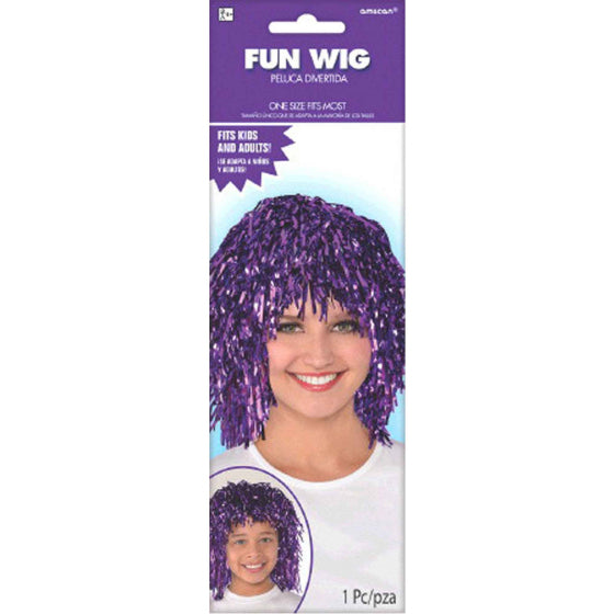 Fun Wig - Purple one size fits most NIS Packaging & Party Supply