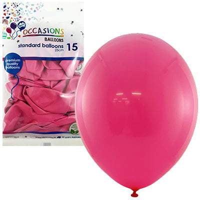 Buy Fushia 25cm Balloons P15 at NIS Packaging & Party Supply Brisbane, Logan, Gold Coast, Sydney, Melbourne, Australia
