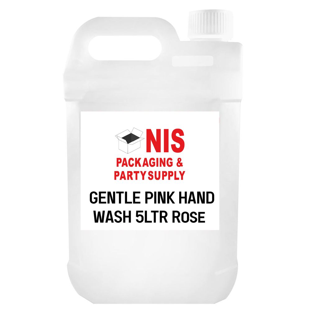 GENTLE PINK HAND WASH 5LTR Rose NIS Packaging & Party Supply
