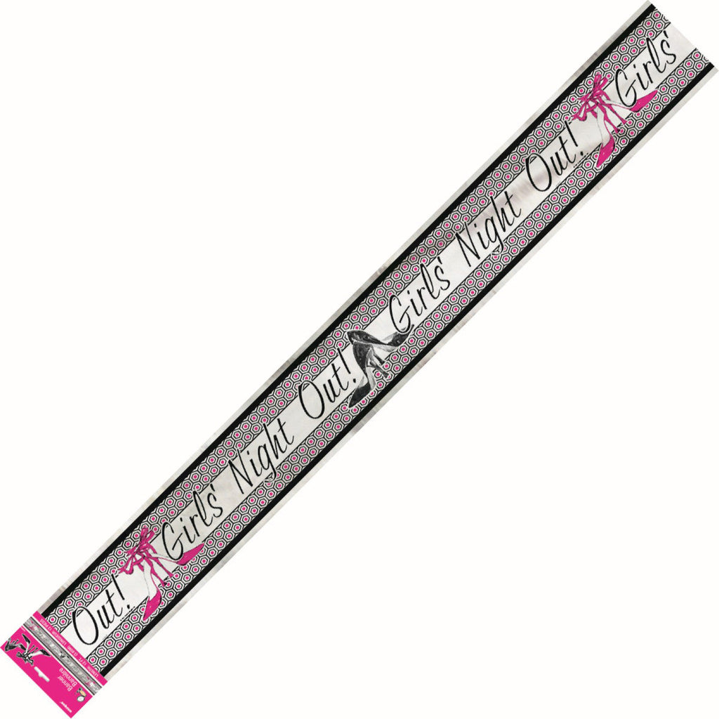 GIRLS NIGHT OUT FOIL Banners 3.65m(12') NIS Packaging & Party Supply