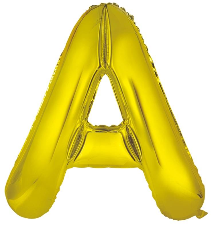 Buy Gold Foil Balloon Alphabet #A (34inch) at NIS Packaging & Party Supply Brisbane, Logan, Gold Coast, Sydney, Melbourne, Australia