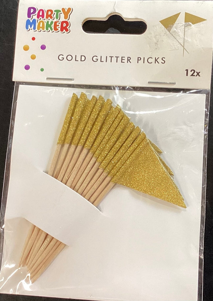 Gold Glitter Picks NIS Traders