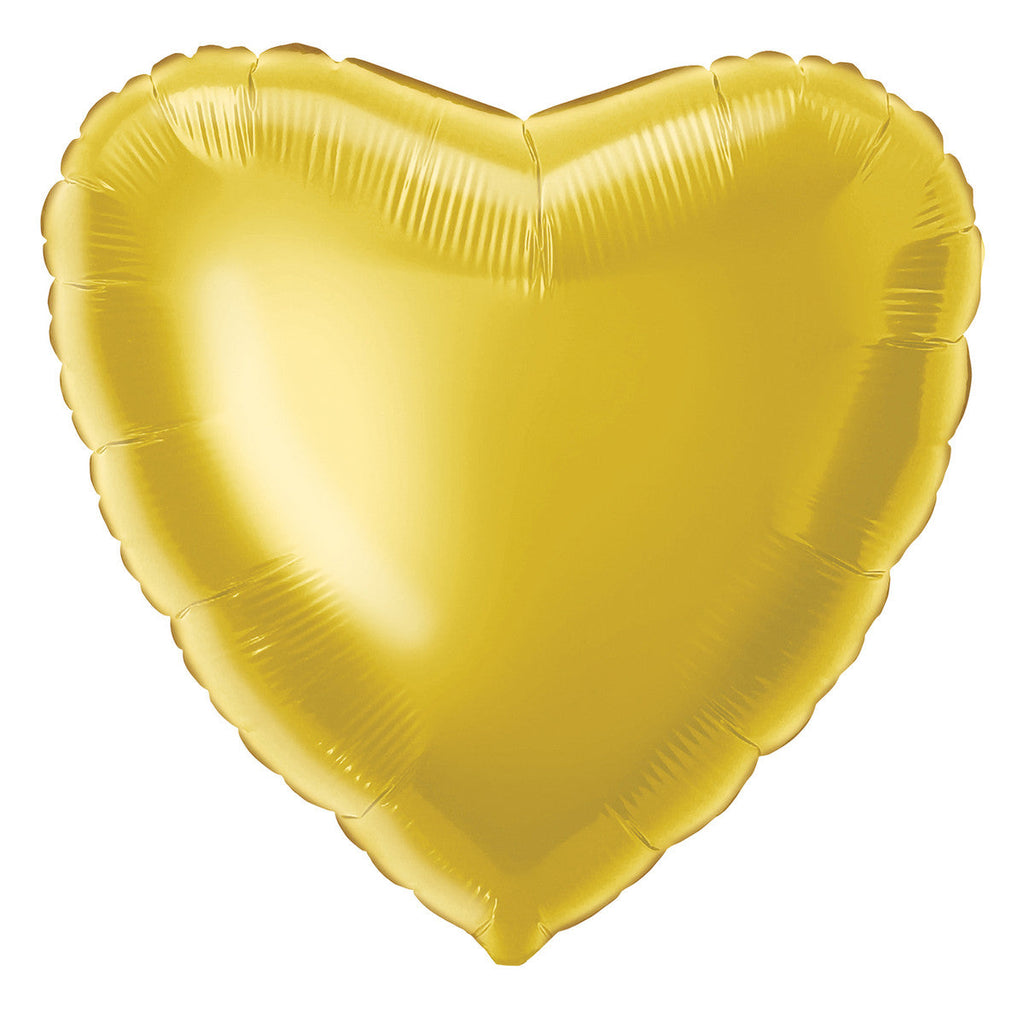 Gold Heart Shaped Foil Balloon (45CM) NIS Traders