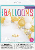 Gold, Silver & White Balloons Kit Arch NIS Traders