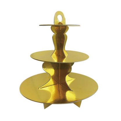 Gold Solid Cakestand 1PC NIS Traders