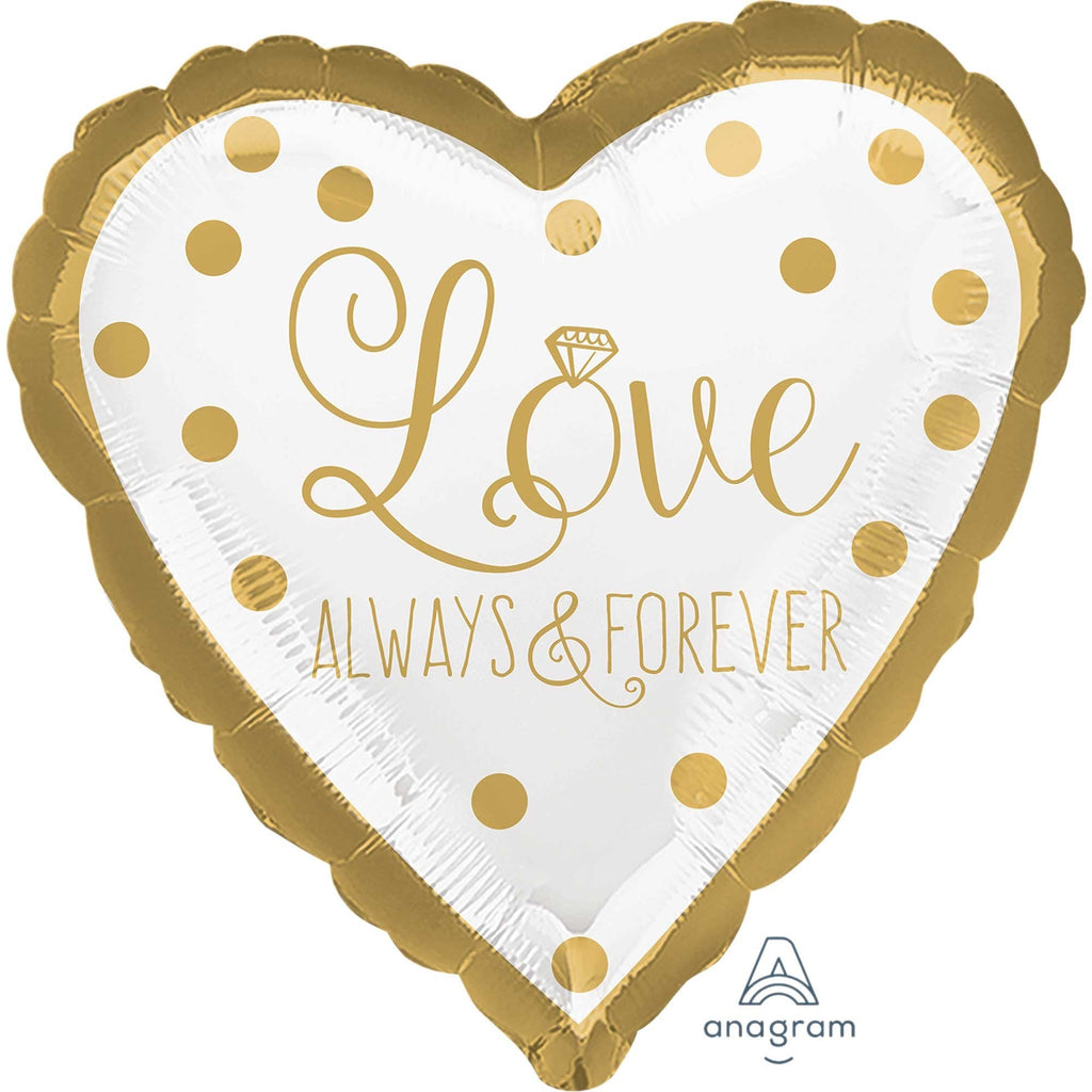 Gold Wedding Love Always & Forever 45cm NIS Traders