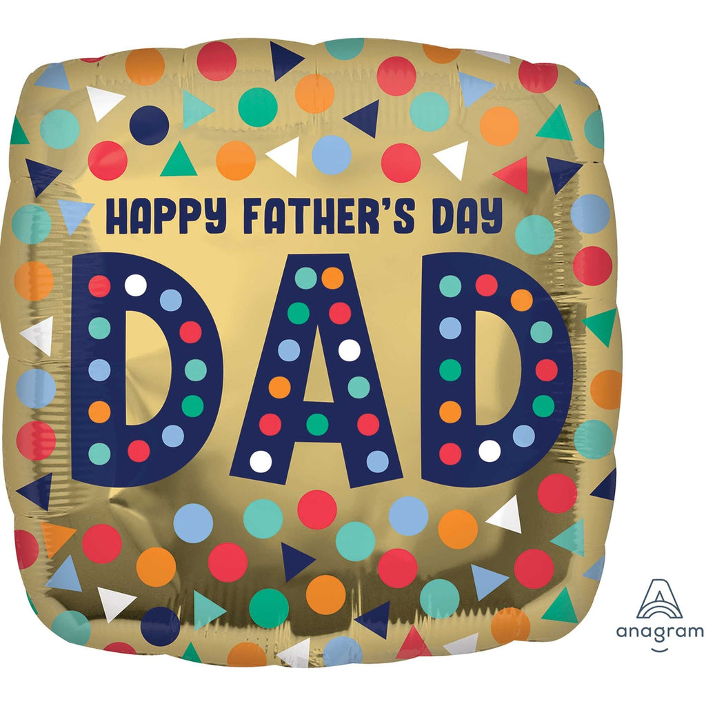 HAPPY FATHER'S DAY DAD Foil Balloon 45CM NIS Traders