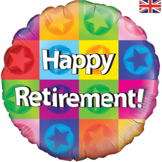 HAPPY RETIREMENT STAR Foil Balloon NIS Traders
