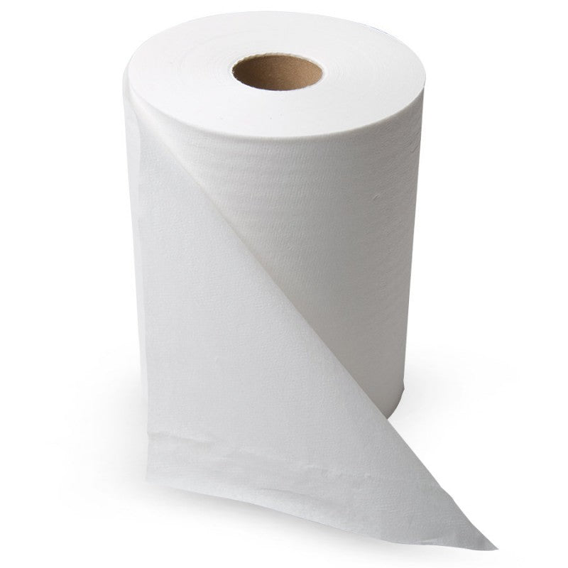 Buy Hand Paper Towel Roll White 80m at NIS Packaging & Party Supply Brisbane, Logan, Gold Coast, Sydney, Melbourne, Australia