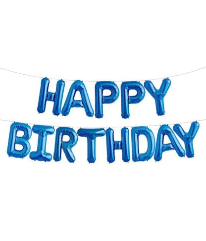 Happy Birthday Foil Banner ( Blue) NIS Traders