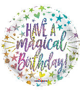 Buy Have a Magical Birthday Holographic Foil Round at NIS Packaging & Party Supply Brisbane, Logan, Gold Coast, Sydney, Melbourne, Australia