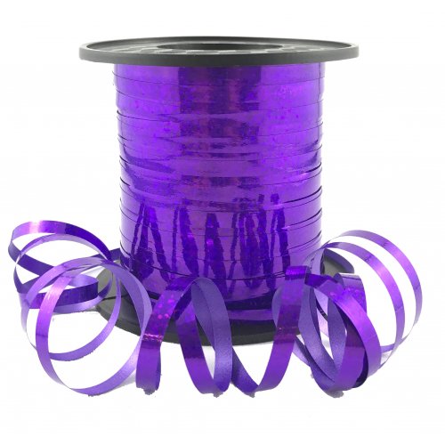 Holographic Curling Ribbon Purple 225m 1pc NIS Traders