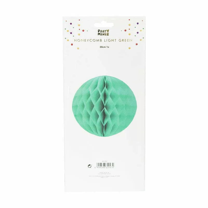 Honeycomb Decoration- Light Green 1pc 30cm NIS Traders