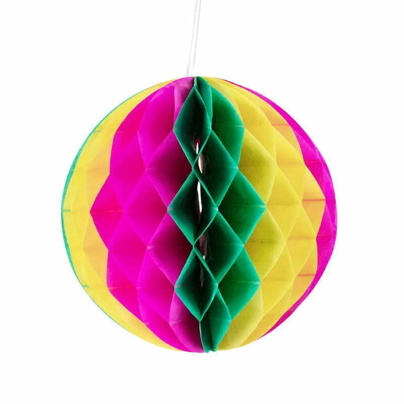 Honeycomb Decoration- Multi-colour 1pc 25cm NIS Traders