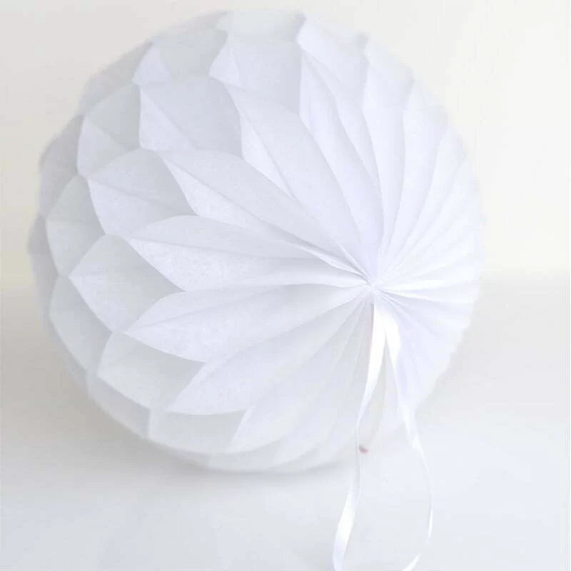 Honeycomb Decoration- White 1pc 25cm NIS Traders