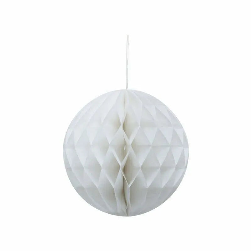 Honeycomb Decoration- White 1pc 25cm NIS Traders