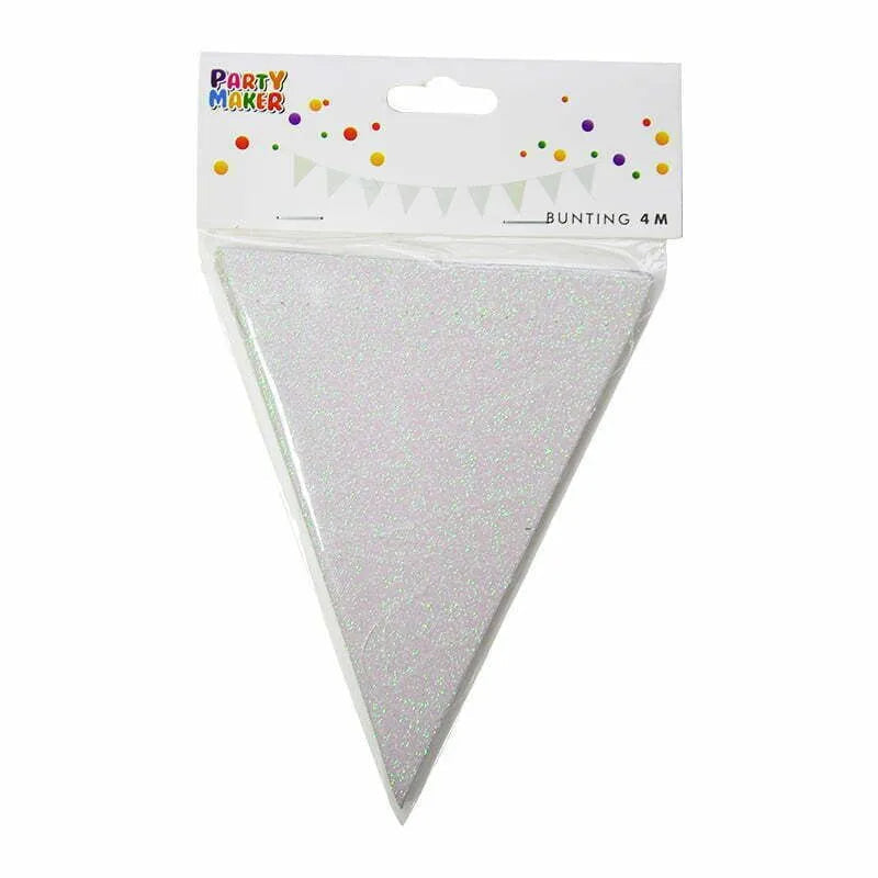 IRIDESCENT GLITTER Bunting 4ms long 1pc NIS Traders