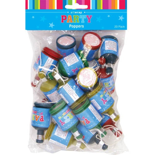 Kids Party Poppers 20pk NIS Traders