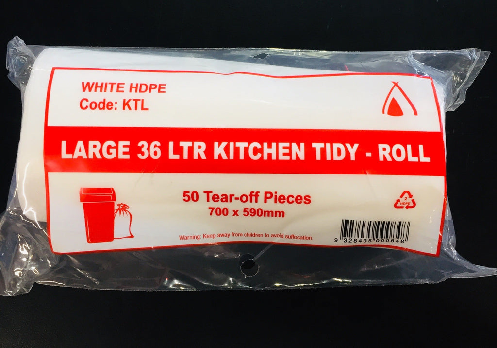 LARGE 36LTR KITCHEN TIDY ROLL 50Pcs NIS Traders