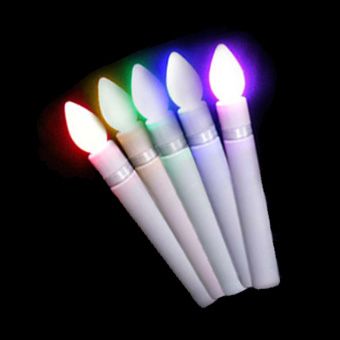 LED Carols Flicker Rainbow Candle 15cm (1pc) NIS Traders