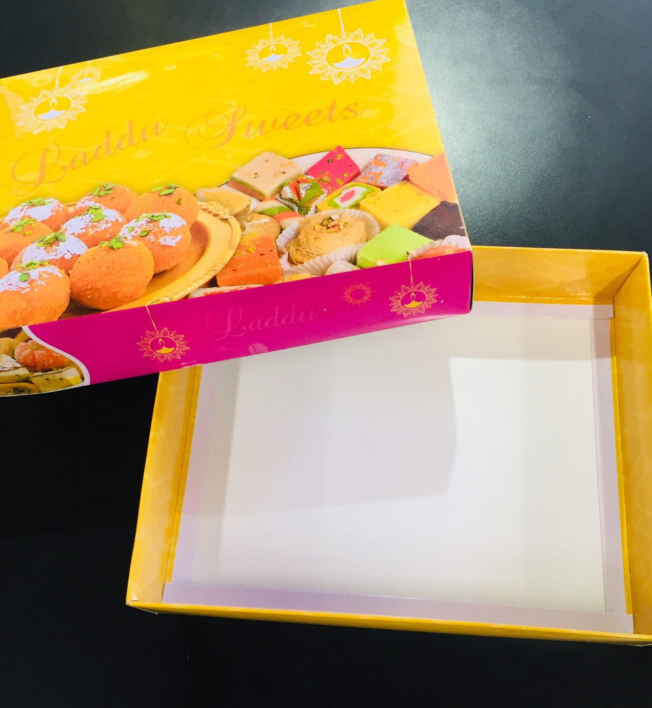 Ladoo Sweet Box- Yellow 1kg NIS Traders