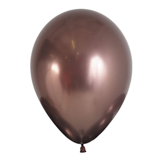 METALLIC REFLEX TRUFFLE LATEX 12CM  BALLOONS, 50PK NIS Traders