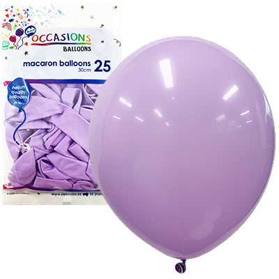 Buy Macaron Lavender 30cm Balloons P25 at NIS Packaging & Party Supply Brisbane, Logan, Gold Coast, Sydney, Melbourne, Australia