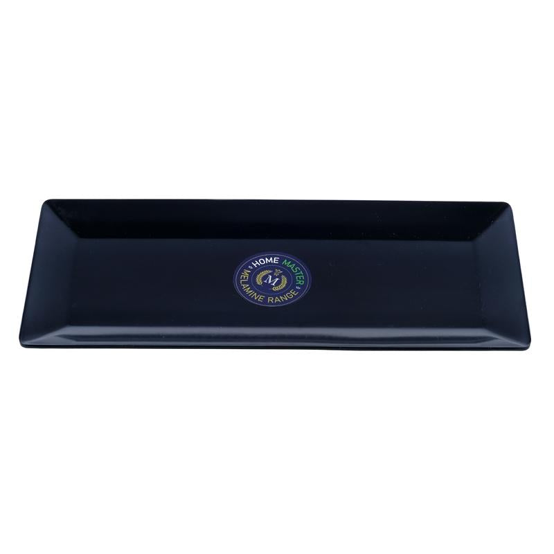 Melamine Platter Tray Rectangular 35cm x 15cm x 1.5cm - Black NIS Traders