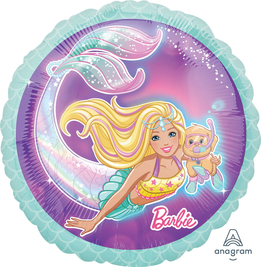 Mermaid Barbie Foil balloon 45cm NIS Traders