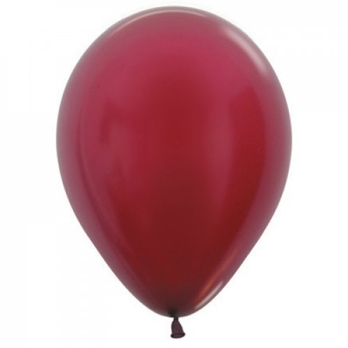 Met Burgundy (518) 30cm Sempertex Balloons Bag 100 NIS Traders