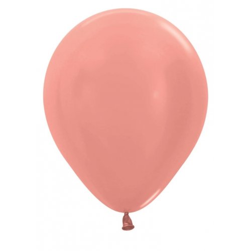 Met Rose Gold (568) 12cm Sempertex Balloons Bag 100 NIS Traders